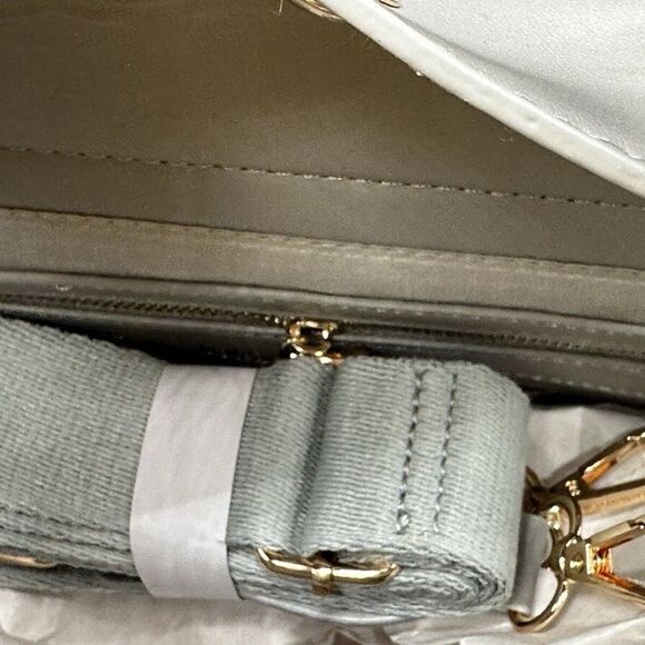 Valentino Orlandi V-2012 Light Grey Quilted Handbag NWT in packaging - Picture 5 of 10